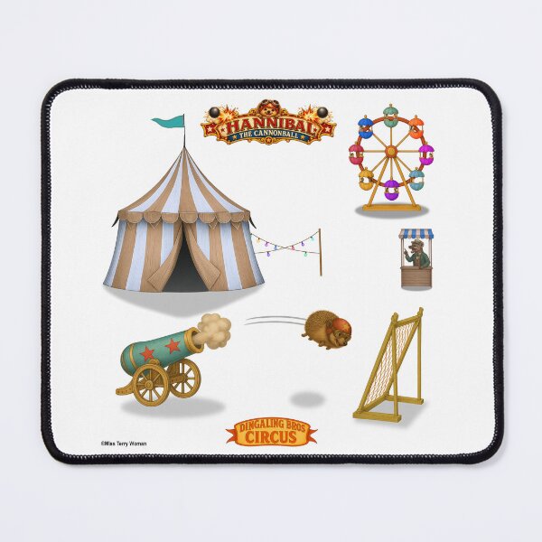 Item preview, Hannibal the Cannonball: Vintage Circus Animal Parody designed and sold by MissTerryWoman.