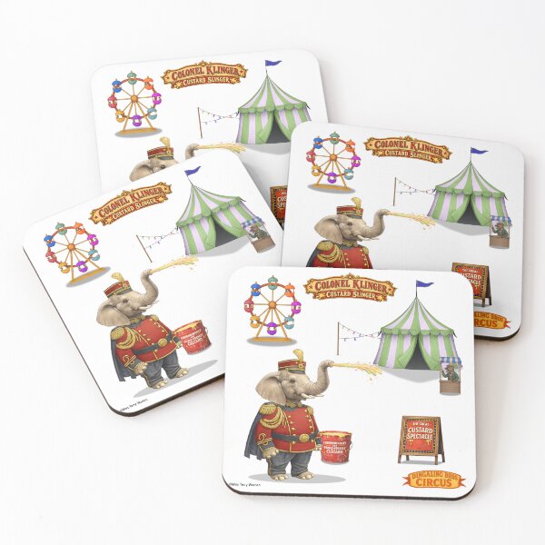 Item preview, Colonel Klinger, custard slinger: Vintage Circus Animal Parody designed and sold by MissTerryWoman.