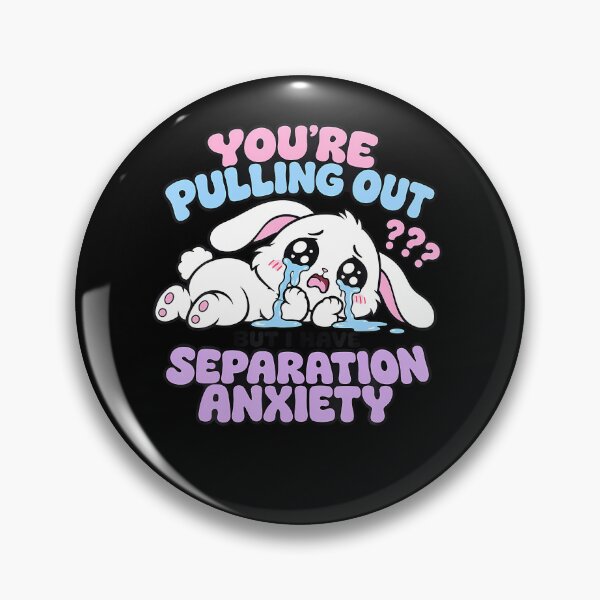 Item preview, Separation Anxiety Cute Bunny designed and sold by snailslowdance.