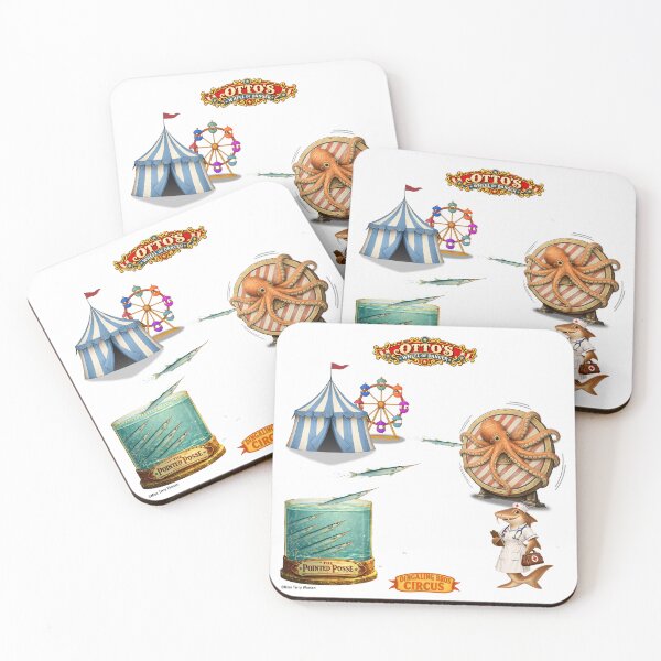 Item preview, Otto's Wheel of Danger: Vintage Circus Animal Parody designed and sold by MissTerryWoman.