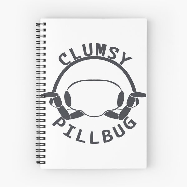 Item preview, Clumsy Pillbug Logo (Transparent) (Dark) designed and sold by ClumsyPillbug.