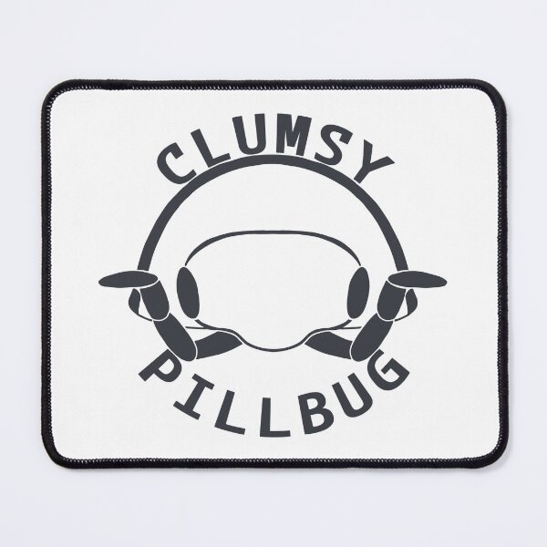 Item preview, Clumsy Pillbug Logo (Transparent) (Dark) designed and sold by ClumsyPillbug.