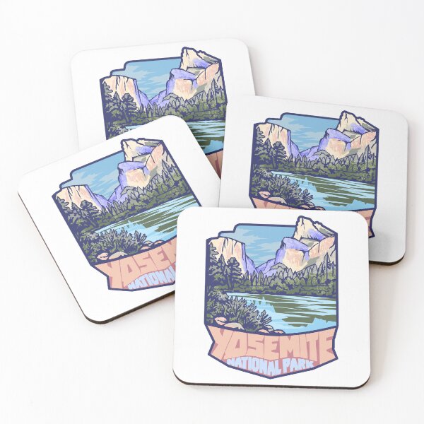 Artikelvorschau, Yosemite-Nationalpark, Kalifornien – Vintage-Berglandschaft entworfen und verkauft von AdelDigitalArts.