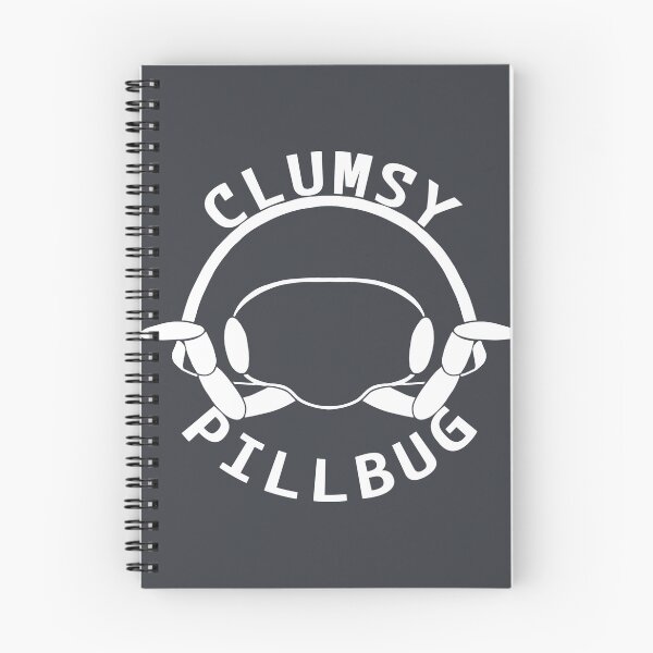 Item preview, Clumsy Pillbug Logo (Transparent) (White) designed and sold by ClumsyPillbug.