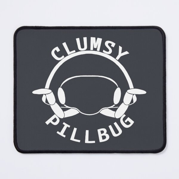 Item preview, Clumsy Pillbug Logo (Transparent) (White) designed and sold by ClumsyPillbug.