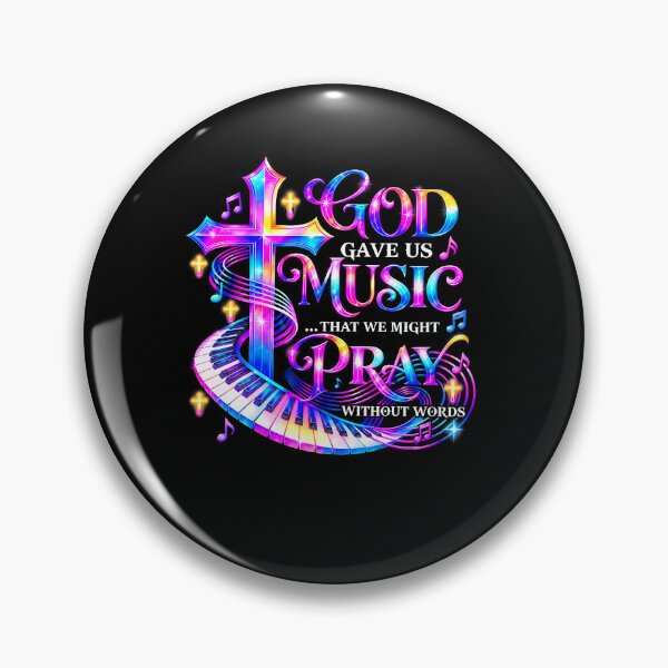 Item preview, God Gave Us Music Piano Cross designed and sold by OddityVault.