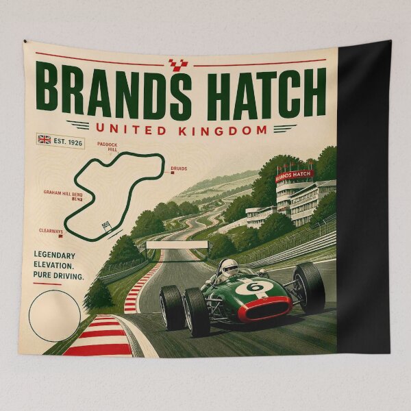 Item preview, Classic Formula 1: The Art of Racing Brands Hatch designed and sold by Helios Be. Lavsh.