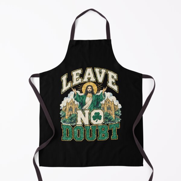 Item preview, Notre Dame Touchdown Jesus, Leave No Doubt, Fighting Irish Football, Shamrock designed and sold by Fryeal Berik.