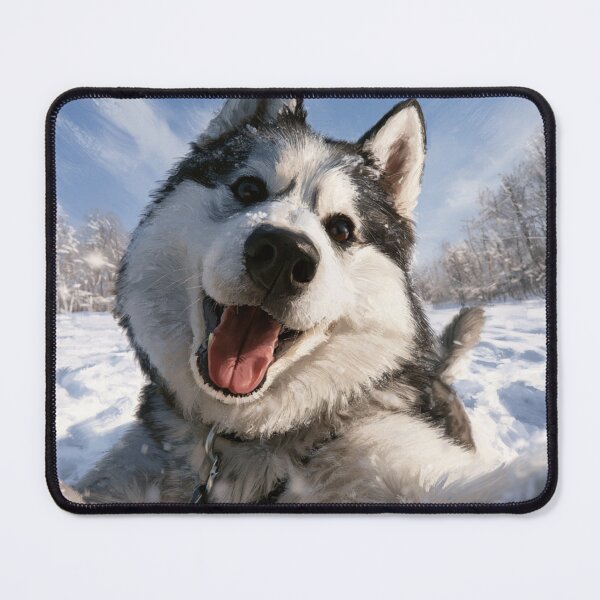 Item preview, Husky taking Selfie designed and sold by NicolasGlowArt.