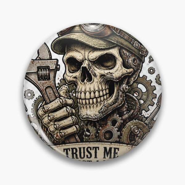 Item preview, Trust Me I'm Almost A Mechanic Funny Skull Mechanic designed and sold by ChotipahArt.