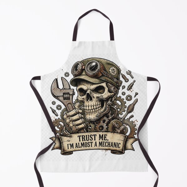 Item preview, Trust Me I'm Almost A Mechanic Funny Skull Mechanic designed and sold by ChotipahArt.
