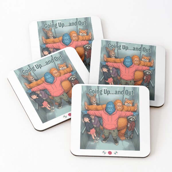 Item preview, Going Up... and Out | Funny Bigfoot Elevator Yoga Pose designed and sold by Whimsy Trail Co.