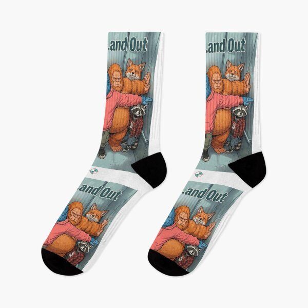 Item preview, Subiendo... y saliendo | Divertida postura de yoga en ascensor de Bigfoot designed and sold by Whimsy Trail Co.