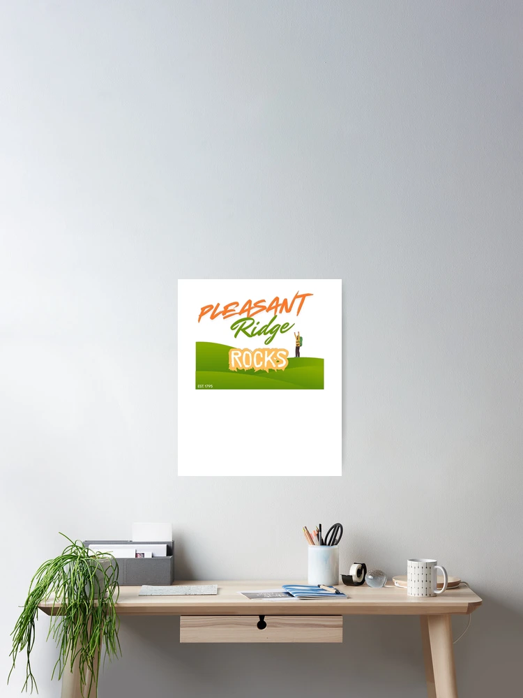 Thumbnail 2 of 3, Poster, Pleasant Ridge Rocks Cincinnati Retro Backpacker designed and sold by Besoul Design.