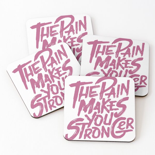 Item preview, The Pain Makes You Stronger Brush Lettering designed and sold by andry01.