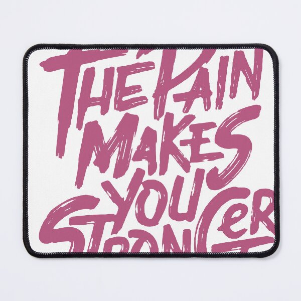 Item preview, The Pain Makes You Stronger Brush Lettering designed and sold by andry01.