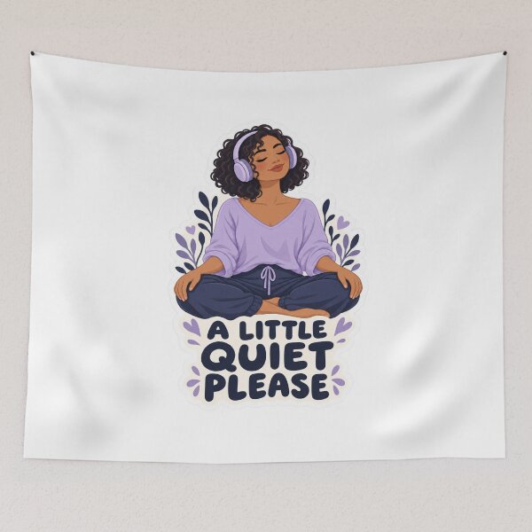Item preview, A Little Quiet Please Mindful Woman designed and sold by lorand-designs.