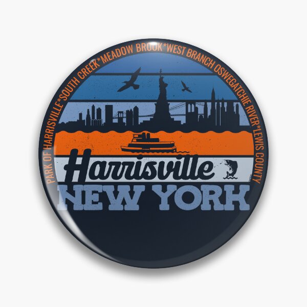 Item preview, Harrisville New York Sunset Retro Vintage Local Pride Logo designed and sold by CRHPOD20.