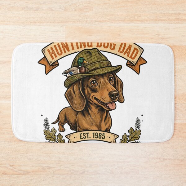 Item preview, Hunting Dog Dad Dachshund Est 1965 Vintage Dog Dad designed and sold by ChotipahArt.
