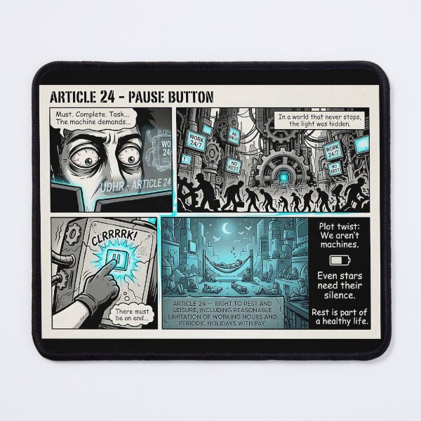 Item preview, Article 24 – Man is not a machine designed and sold by Mianku | Für das Leben.