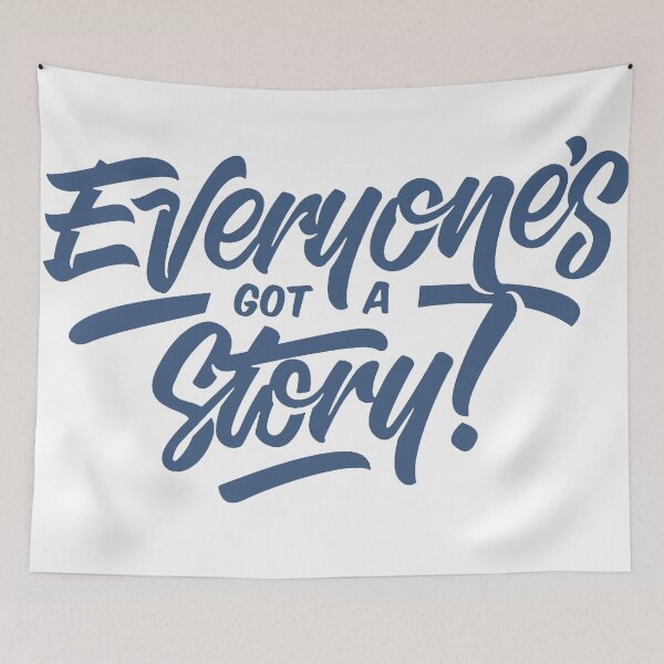 Item preview, Everyone's Got a Story Script Lettering designed and sold by andry01.