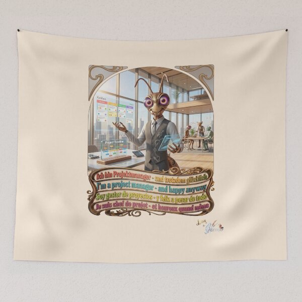 Item preview, Grasshopper JOGUE by HERMIE: Project Manager PM Office Job Pop Art designed and sold by HERMIE-design.