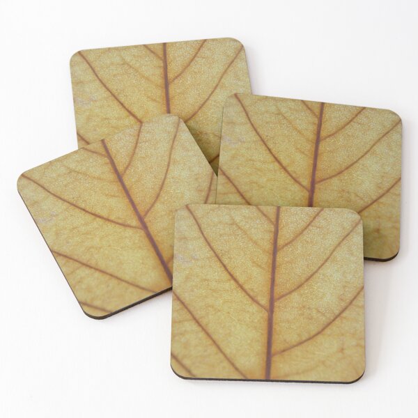 Item preview, Golden Autumn Leaf Macro – Intricate Veins and Natural Texture designed and sold by onubi.