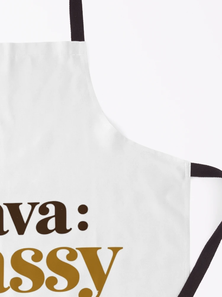 Thumbnail 3 of 6, Apron, Java Classy By Declaration Funny Programmer Coffee Typography designed and sold by ThreadQuirk.