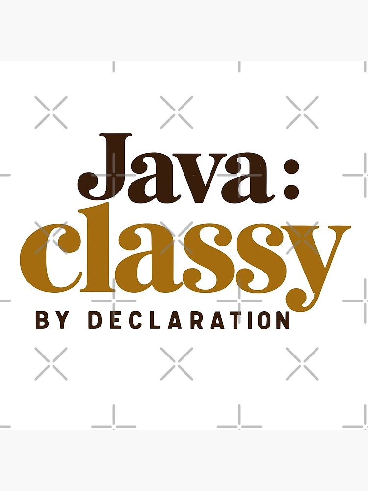 Thumbnail 2 of 2, Postcard, Java Classy By Declaration Funny Programmer Coffee Typography designed and sold by ThreadQuirk.