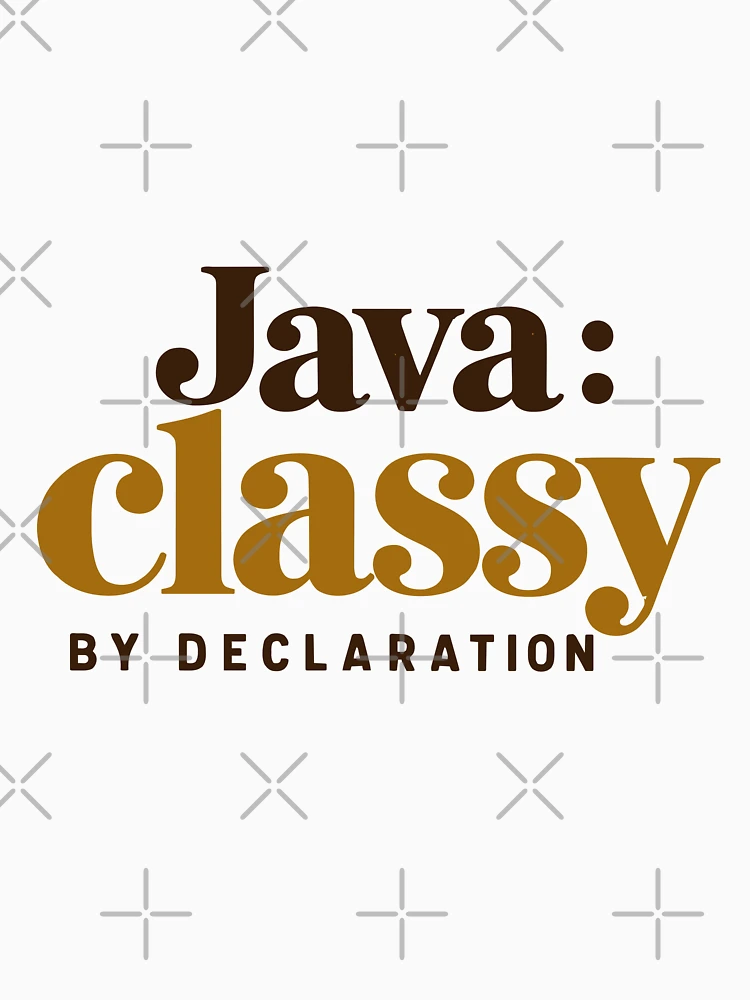 Thumbnail 4 of 4, Fitted V-Neck T-Shirt, Java Classy By Declaration Funny Programmer Coffee Typography designed and sold by ThreadQuirk.