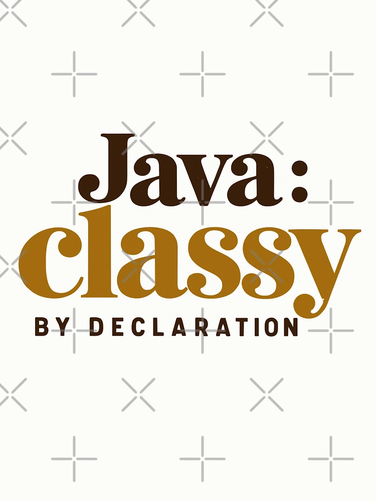 Thumbnail 6 of 6, Pullover Sweatshirt, Java Classy By Declaration Funny Programmer Coffee Typography designed and sold by ThreadQuirk.