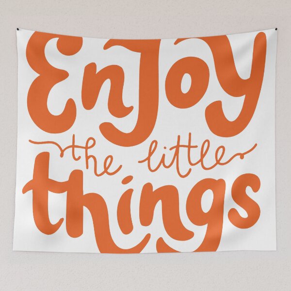 Item preview, Enjoy the Little Things Cozy Hand Lettering designed and sold by andry01.