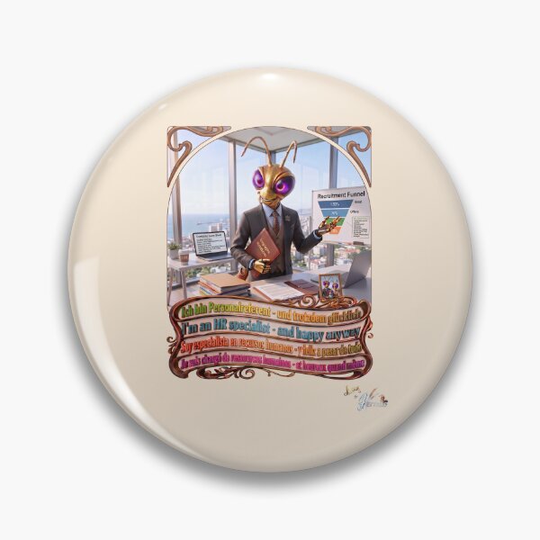 Item preview, Grasshopper JOGUE by HERMIE: HR Specialist Human Resources Manager Job Pop Art designed and sold by HERMIE-design.