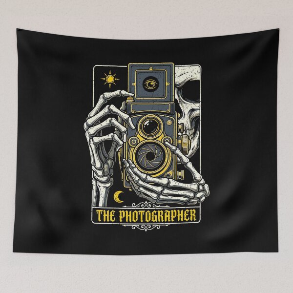 Item preview, Photographer Tarot Card Skeleton Vintage Camera Photography designed and sold by GrandeDuc.