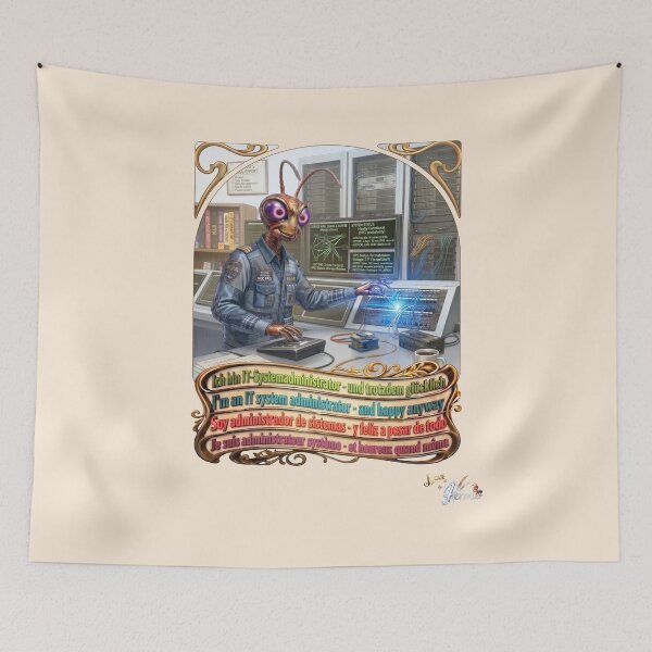 Item preview, Grasshopper JOGUE by HERMIE: IT System Administrator Systems Admin Job Pop Art designed and sold by HERMIE-design.