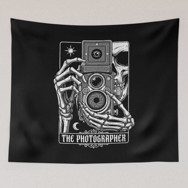 Item preview, Photographer Tarot Card Skeleton Vintage Camera Photography designed and sold by GrandeDuc.