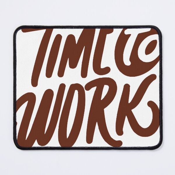 Item preview, Time to Work Bold Brush Lettering designed and sold by andry01.