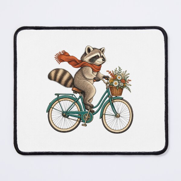 Item preview, Raccoon Bicycle Adventure designed and sold by cybersilverhand.