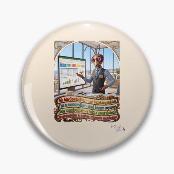 Item preview, Grasshopper JOGUE by HERMIE: Controller Financial Office Job Pop Art designed and sold by HERMIE-design.