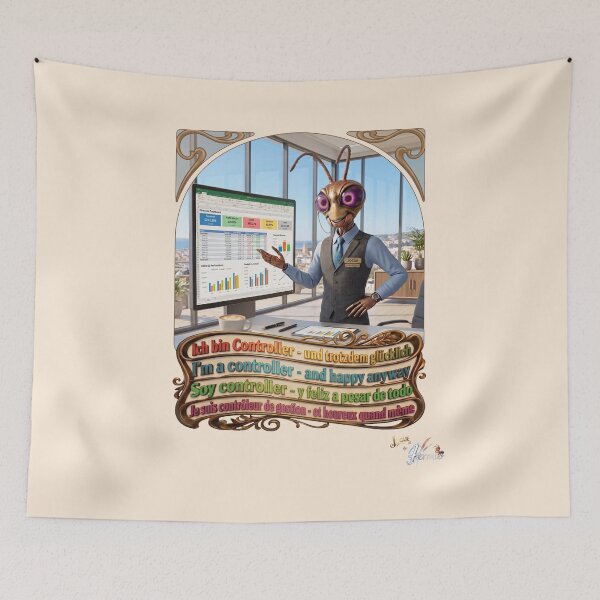 Item preview, Grasshopper JOGUE by HERMIE: Controller Financial Office Job Pop Art designed and sold by HERMIE-design.