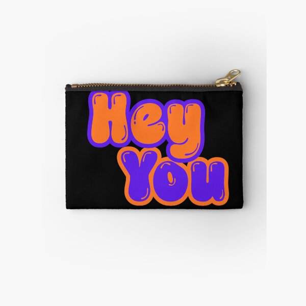 Item preview, 'Hey You' Bold Orange and Purple Retro Bubble Typography designed and sold by Detroja Typography.