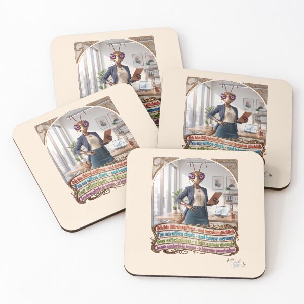 Item preview, Grasshopper JOGUE by HERMIE: Office Clerk Female Job Pop Art designed and sold by HERMIE-design.