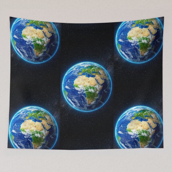 Item preview, Glowing Planet Earth in Deep Outer Space designed and sold by Biswo10.