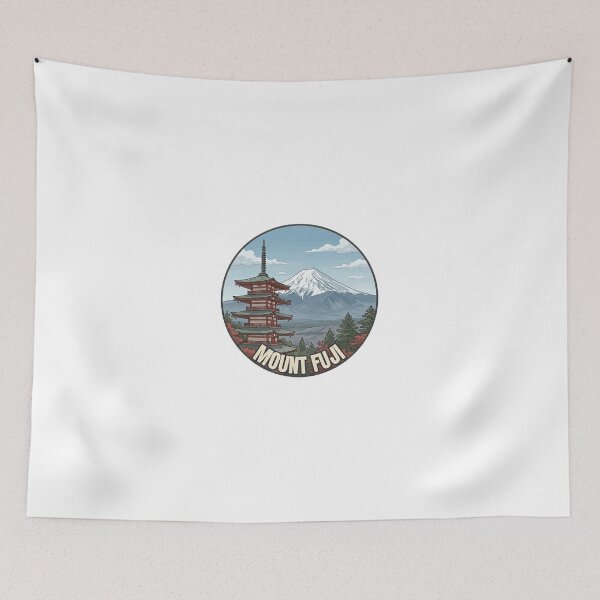 Item preview, Mount Fuji Travel Badge – Japan Vintage Souvenir designed and sold by DesignMaxa.