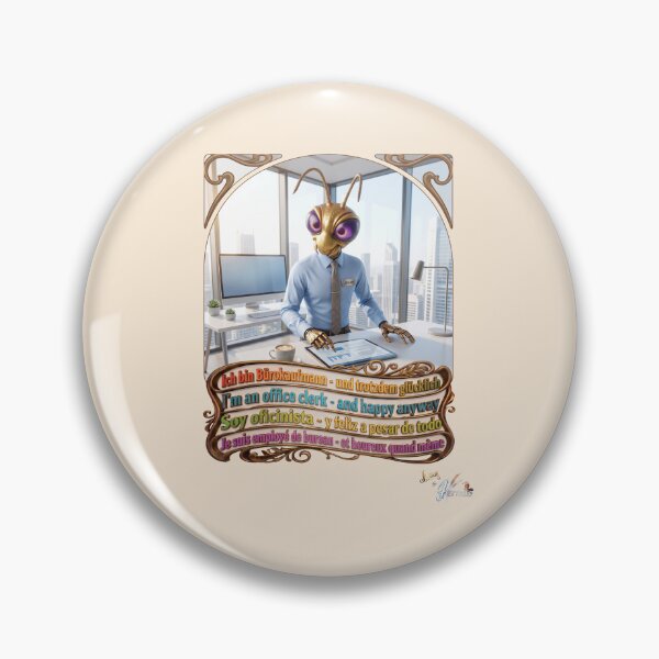 Item preview, Grasshopper JOGUE by HERMIE: Office Clerk Business Job Pop Art designed and sold by HERMIE-design.