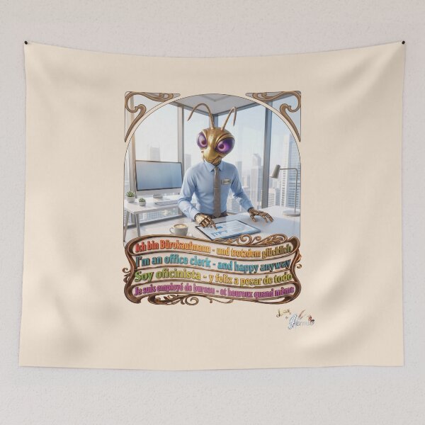 Item preview, Grasshopper JOGUE by HERMIE: Office Clerk Business Job Pop Art designed and sold by HERMIE-design.