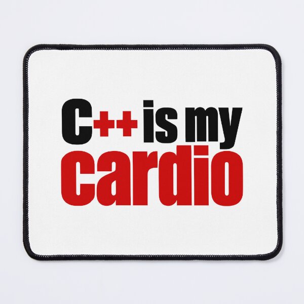 Item preview, C Is My Cardio Funny Programmer Typography Design designed and sold by ThreadQuirk.