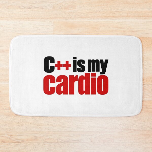 Item preview, C Is My Cardio Funny Programmer Typography Design designed and sold by ThreadQuirk.