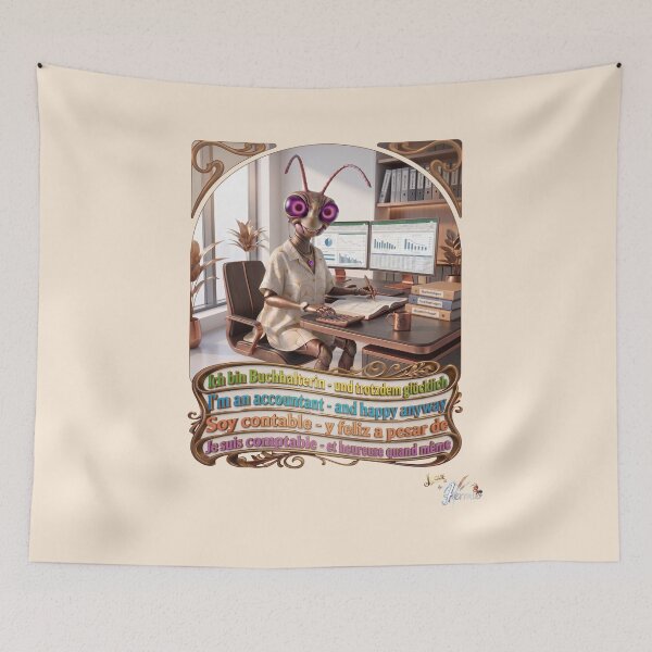 Item preview, Grasshopper JOGUE by HERMIE: Accountant Finance Job Pop Art designed and sold by HERMIE-design.