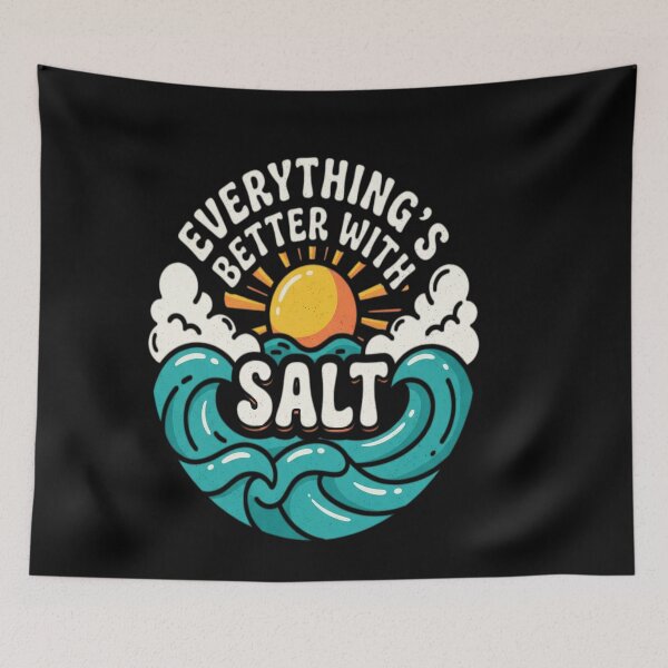 Item preview, Everything better with Salt Surf Retro sunset waves designed and sold by vlahosfeari.